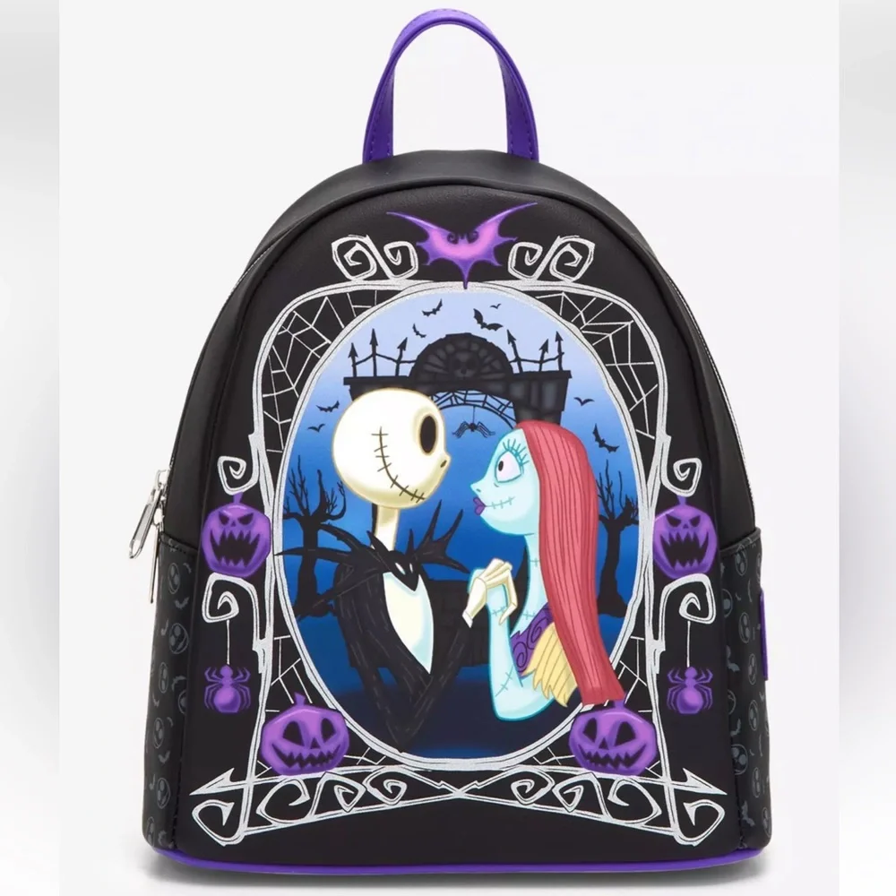 Loungefly The Nightmare Before Christmas Jack & Sally Pumpkin Frame Set